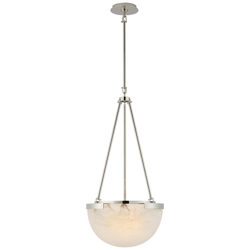 LED Pendant from the Melange Collection in Polished Nickel Finish by Visual Comfort Signature