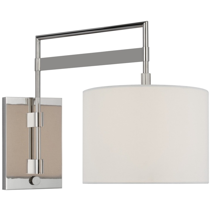 LED Wall Sconce from the Gael Collection in Polished Nickel Finish by Visual Comfort Signature