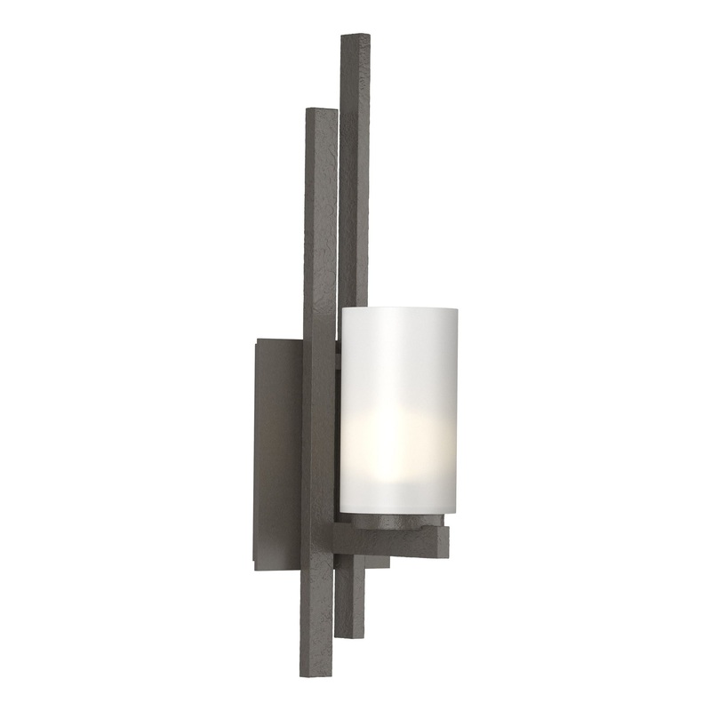 Ondrian 1-Light Sconce Dark Smoke Left