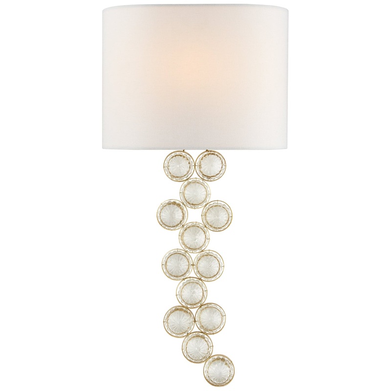 One Light Wall Sconce from the Milazzo Collection in Gild And Crystal Finish by Visual Comfort Signature