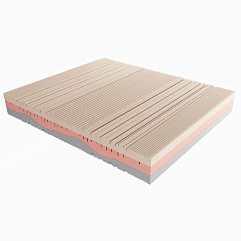 Baldiflex Materasso Matrimoniale Memory Melodia 3 Strati 160 x 190 x 23 cm, Rivestimento Sfoderabile