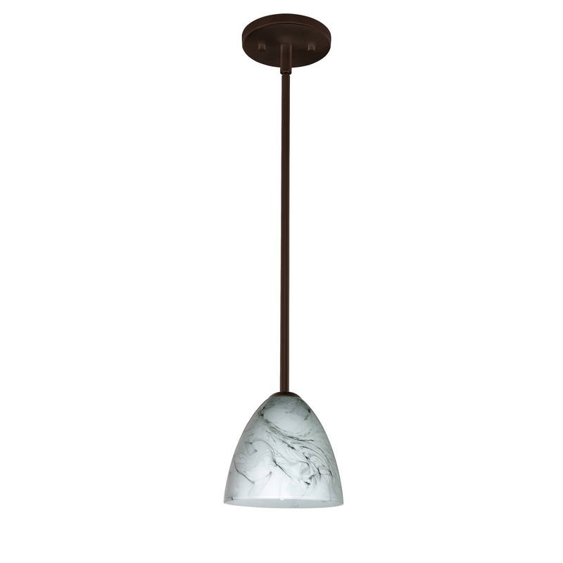 Besa 1TT-4470MG-LED-BR Vila One Light Pendant Bronze