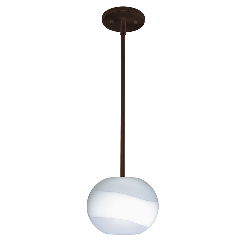 Besa 1TT-477699-BR Luna One Light Pendant Bronze