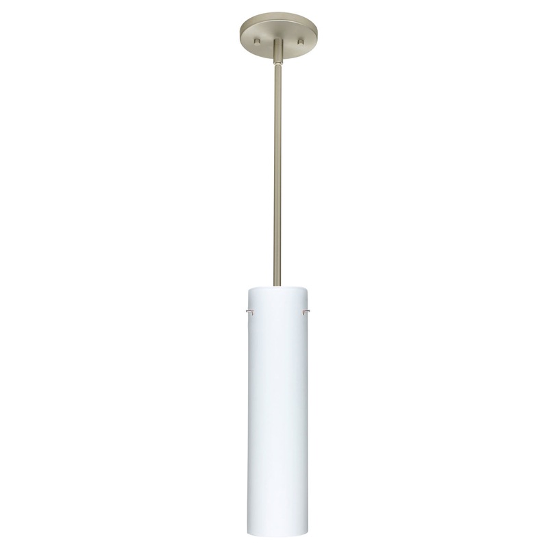 Besa 1TT-722407-SN Stilo One Light Pendant Satin Nickel