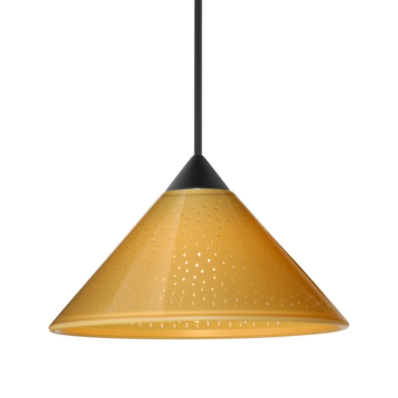 Besa 1XT-282490-LED-BK Besa Kona Pendant LED Pendant Black