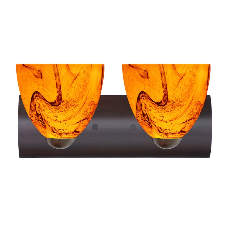 Besa 2WZ-7572HB-LED-BR Sasha Two Light Wall Sconce Bronze (Discontinued)