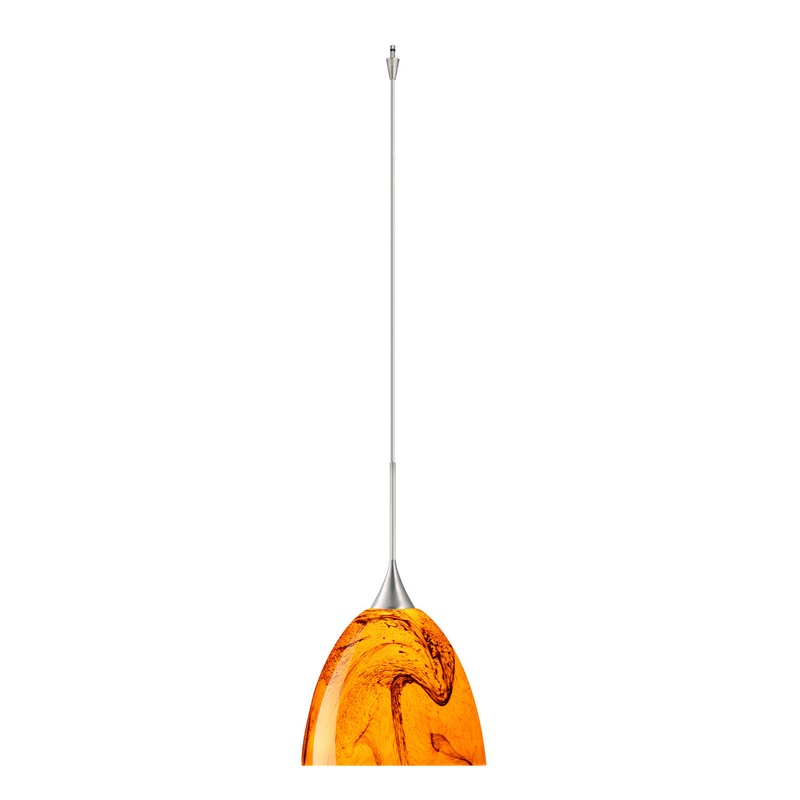 Besa XP-7570HB-SN Sasha One Light Pendant Satin Nickel (Discontinued)