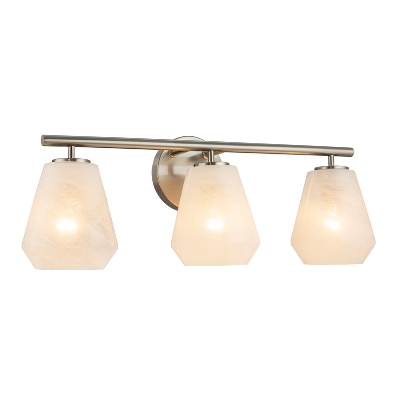 Brooke Bathroom Vanity – Brushed Nickel / 3-Light