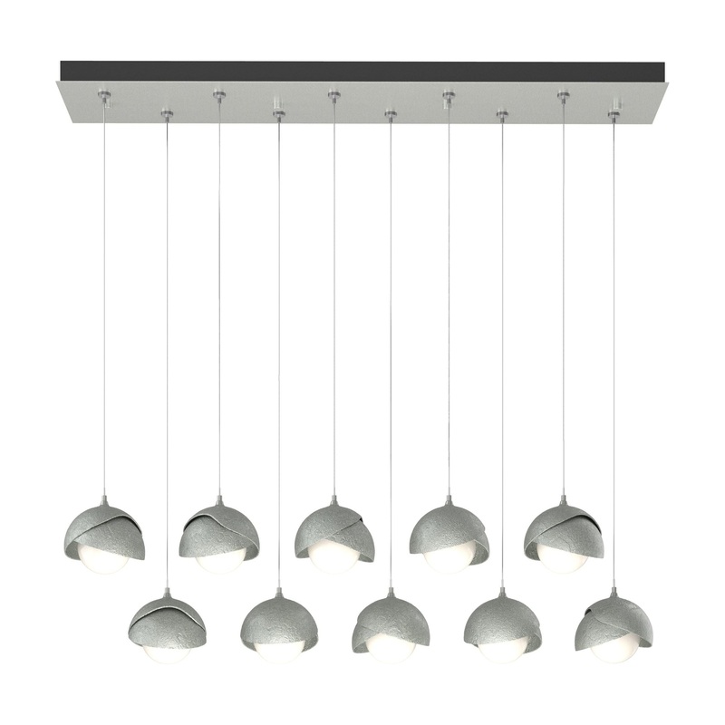 Brooklyn 10-Light Double Shade Pendant Vintage Platinum Vintage Platinum