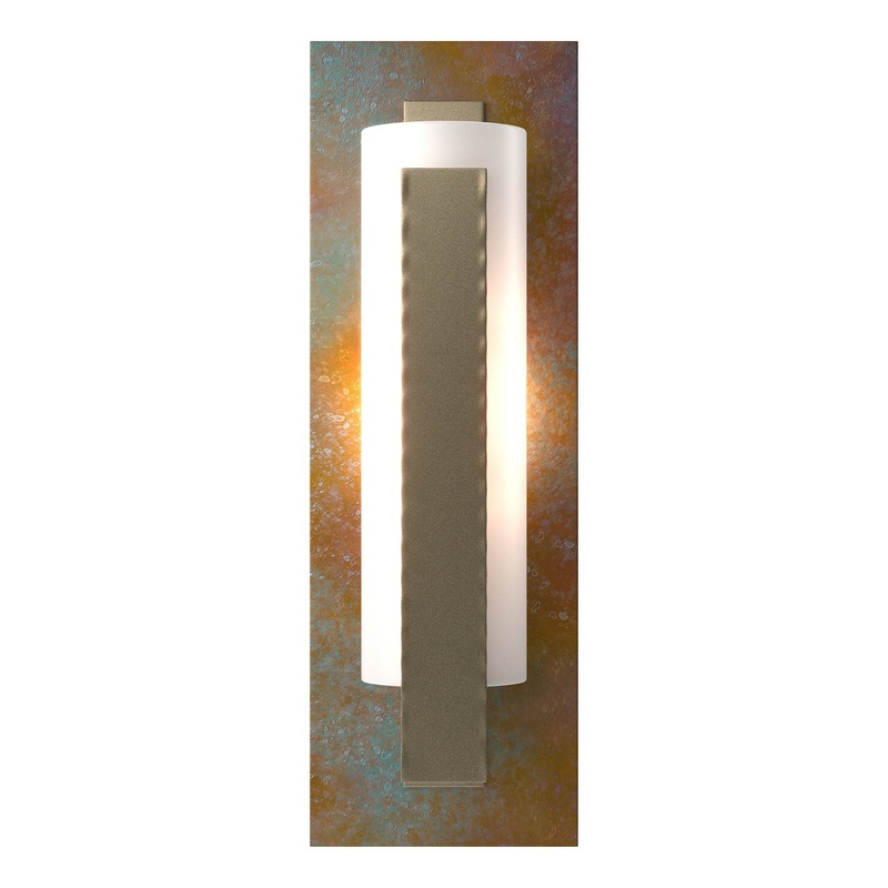 Forged Vertical Bar Sconce Soft Gold Copper