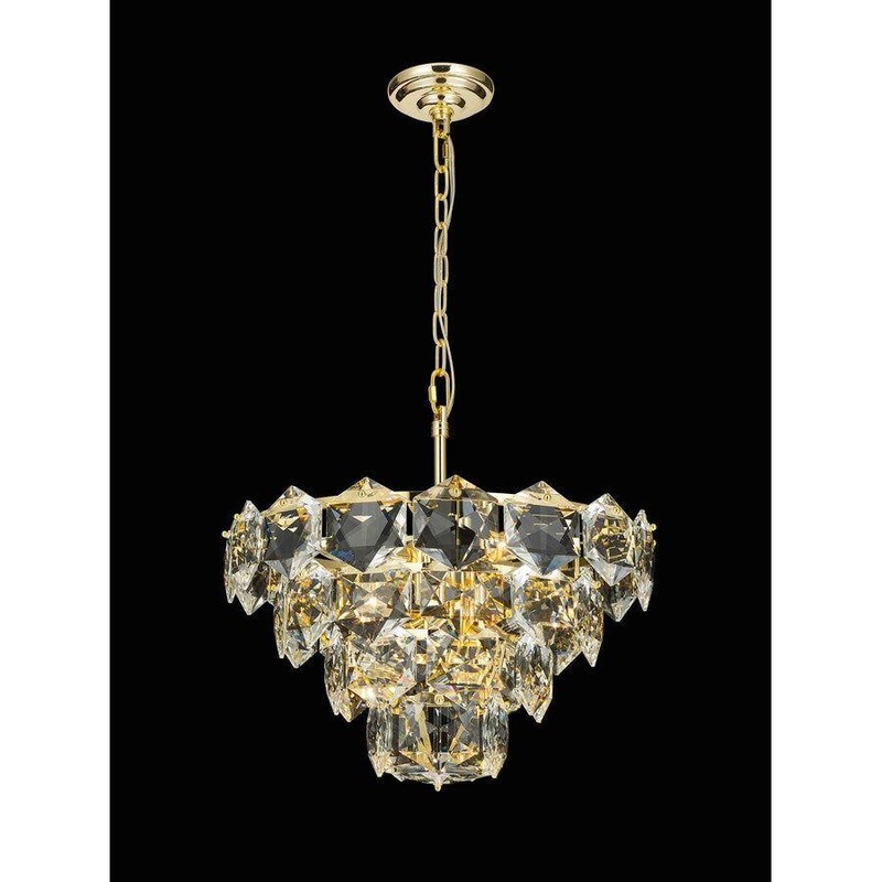 Glacier 6-Light Chandelier Gold