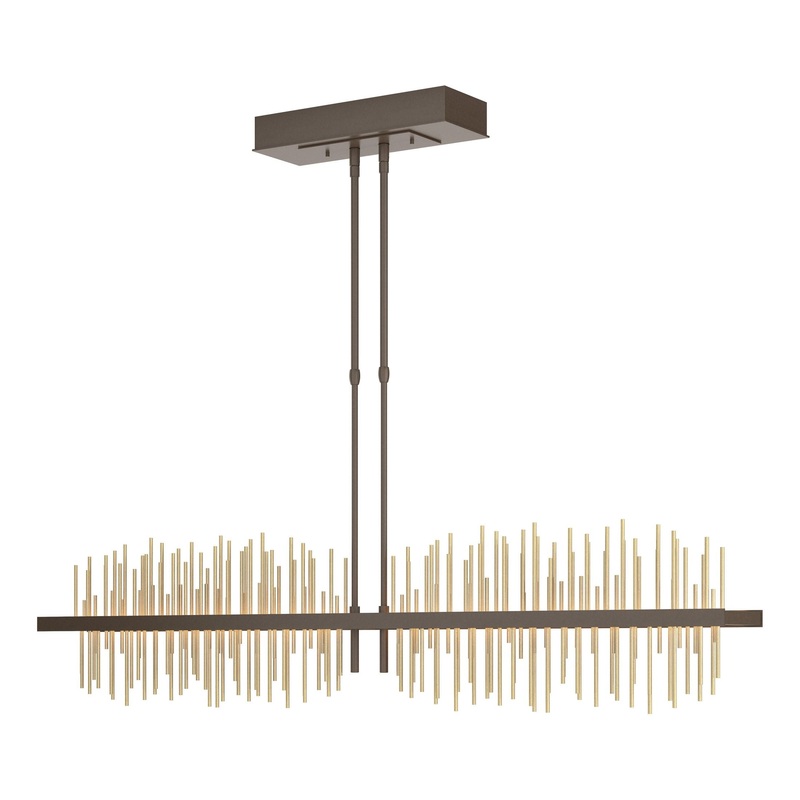 Gossamer Large LED Pendant Bronze Modern Brass