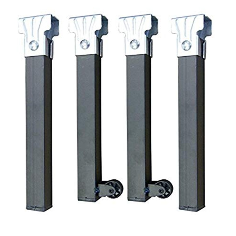 IMEX EL ZORRO Set 4 Gambe a Rete con Ruote, 350 x 30 x 30 mm, Metallo, Neutro, 39.0×5.0x3.0 cm