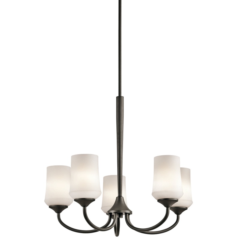 Kichler 43665OZ Five Light Chandelier, Olde Bronze