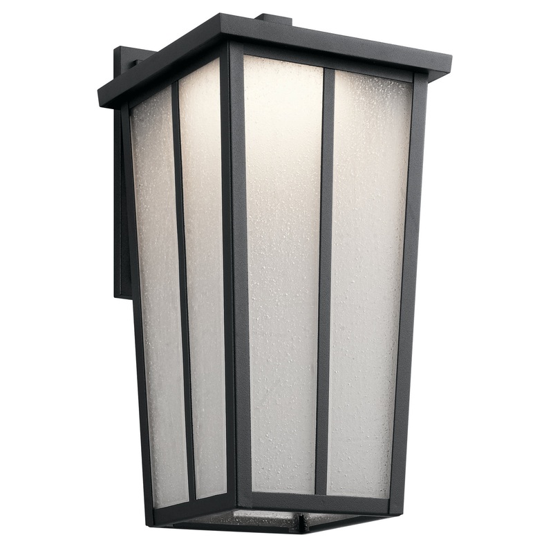 Kichler 49624BKTLED LED Outdoor Wall Mount, Textured Black