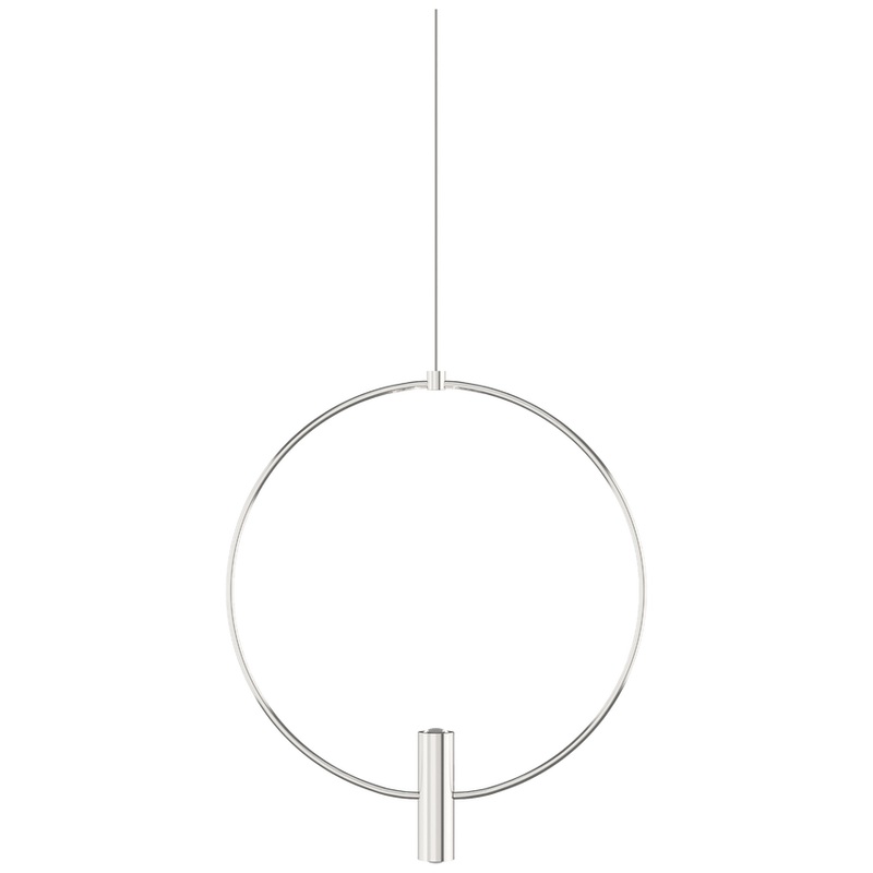 Mini Layla 13 Pendant MonoRail Satin Nickel