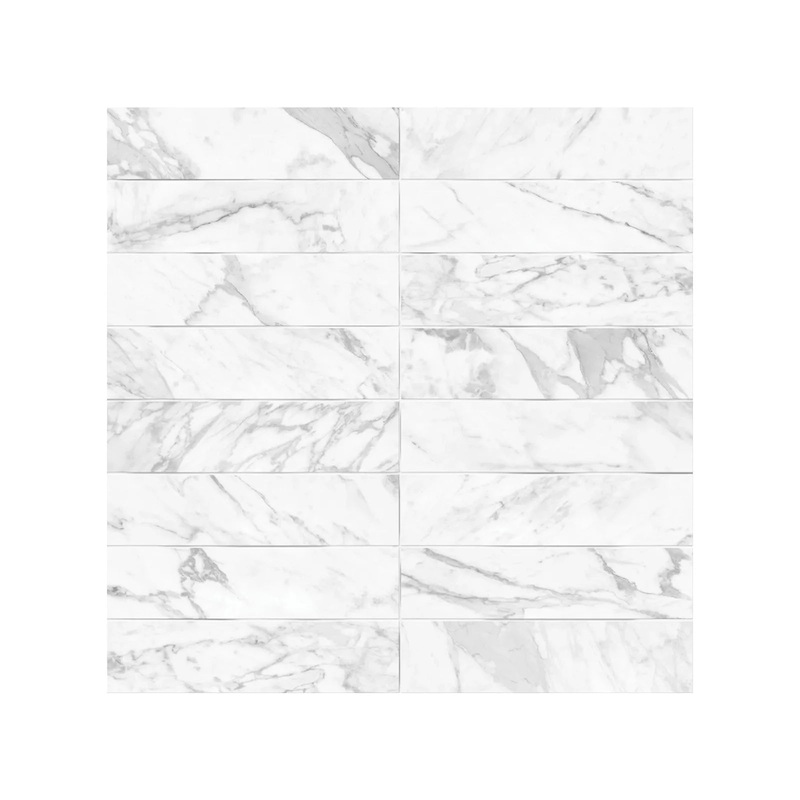 3″ x 12″ Raffino Plane Bianco Matte Vita Artisan