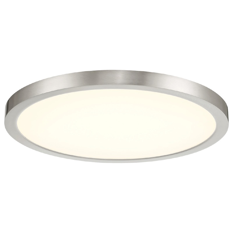Artemis 15″ Round 5CCT Flush Mount Brushed Nickel