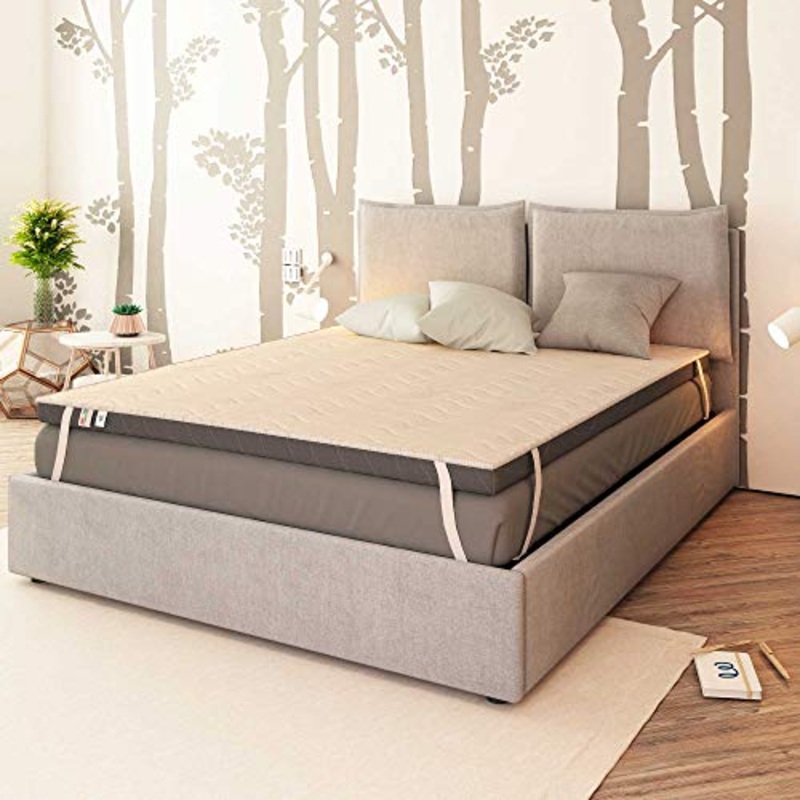 Baldiflex Emporio Correttore Materasso in Memory Foam Topper 160×190 cm H 10 cm con Rivestimento Ipoallergenico Traspirante