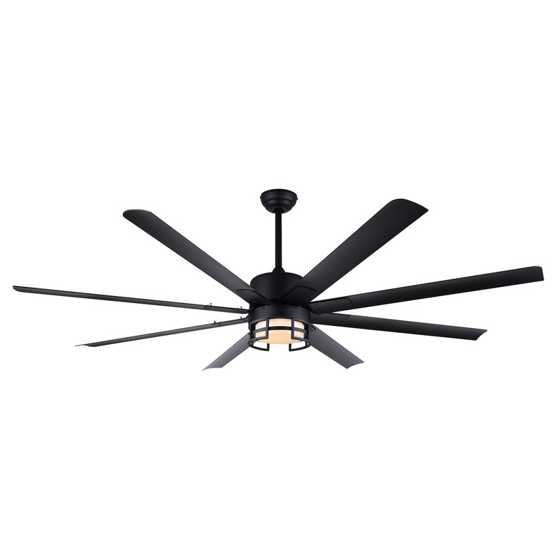 Canarm CP72EZR8BK Ezra 72″Ceiling Fan Matte Black