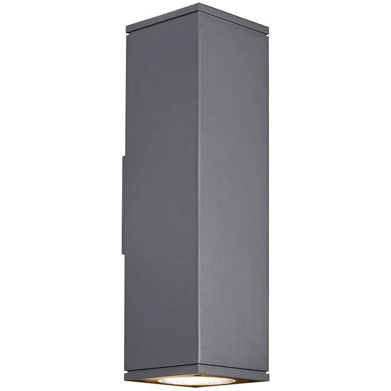 Tegel 18 Outdoor Wall Up & Downlight Charcoal 3000K / 10-Degree Beam (Up) / 36-Degree Beam (Down) None