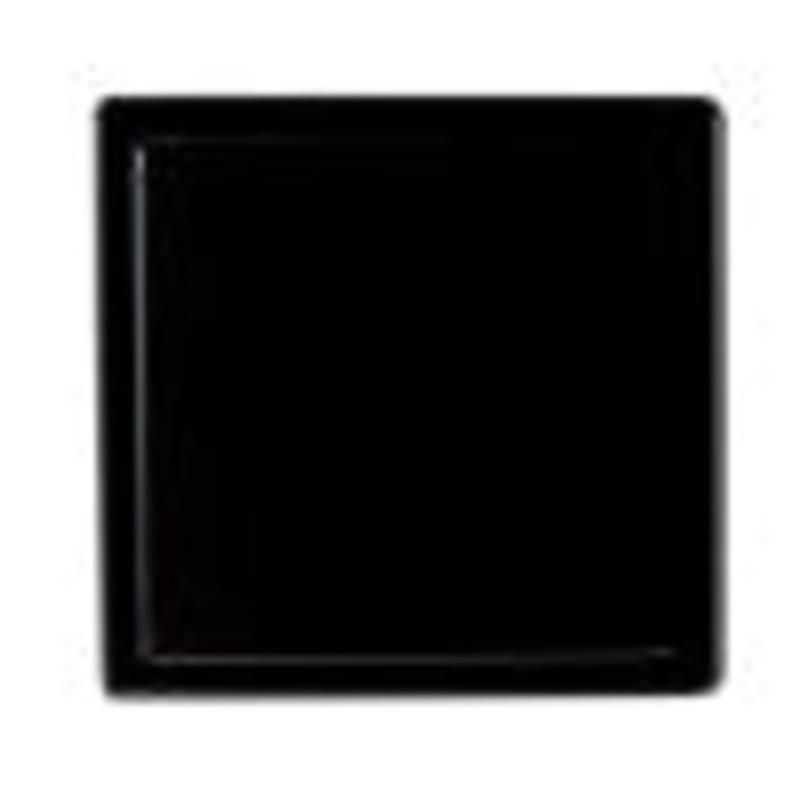 5″ x 5″ Black Matte Square Stainless Steel Shower Drain with Solid Cover