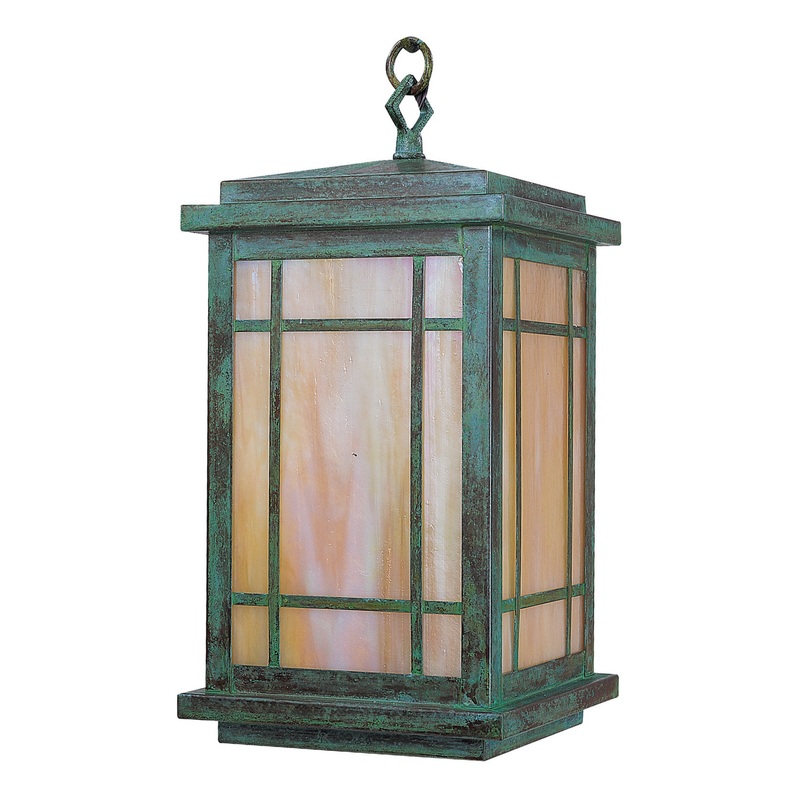 Arroyo AVH-8GW-VP Avenue One Light Pendant Verdigris Patina