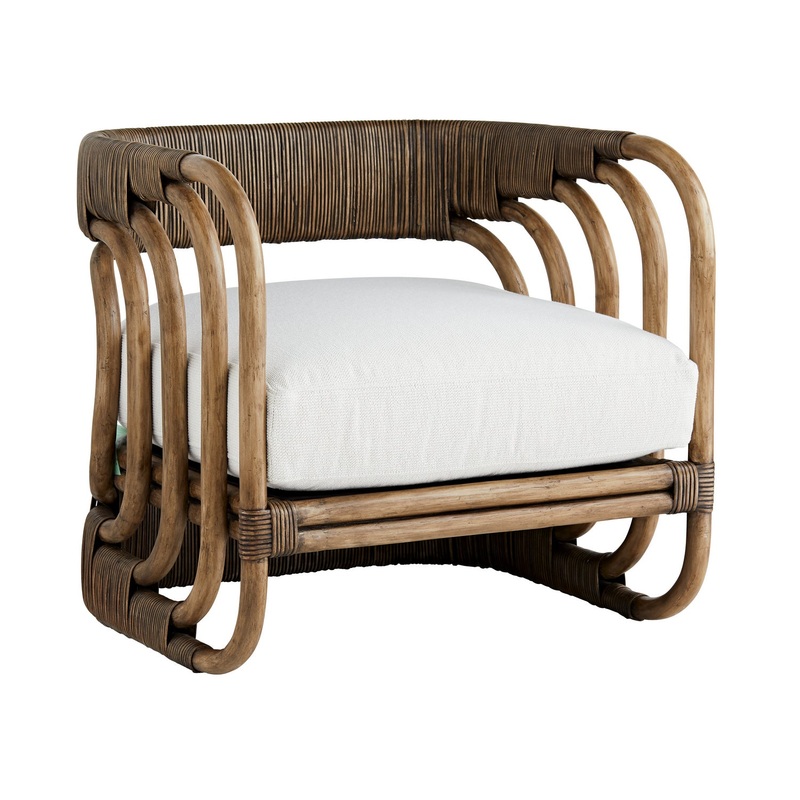 Arteriors 5662 Hamza Chair Marshmallow