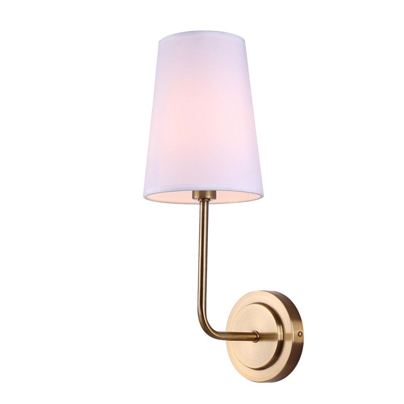 Canarm IWF2038B01GD Amari One Light Wall Sconce Gold