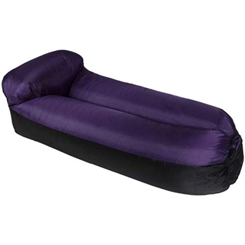 Ceiling Pendant Appoggio Auto Gonfiabile Cuscino di Base Sezione Esterna Portatile Pigro Gonfiabile Divano Pieghevole Gonfiabile Letto (Color : Purple)