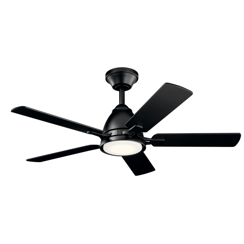 Kichler 330090SBK 44″ Ceiling Fan, Satin Black