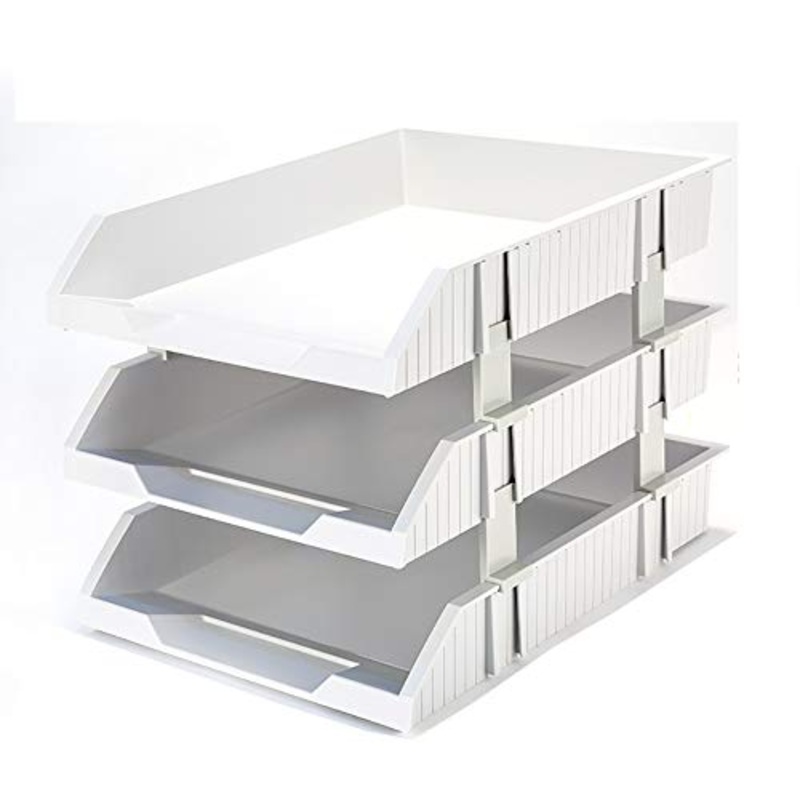 LCA Schedario Classificatore Verticale Cartella, File Desktop A 3 Livelli Rack di Stoccaggio Ufficio O A Casa Vassoio per Lettere, (Color : #5)