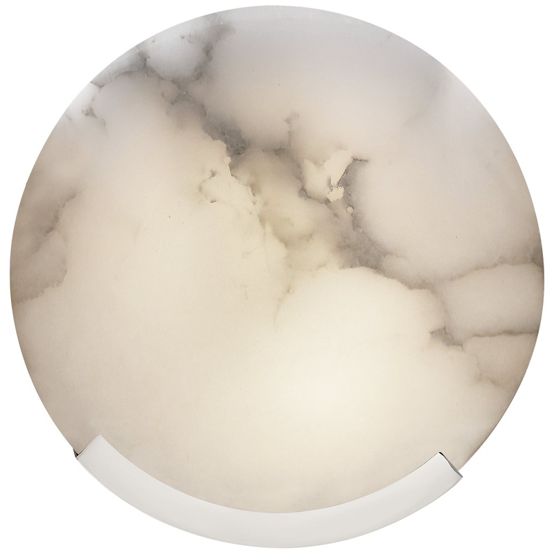 LED Wall Sconce from the Melange Collection in Polished Nickel Finish by Visual Comfort Signature