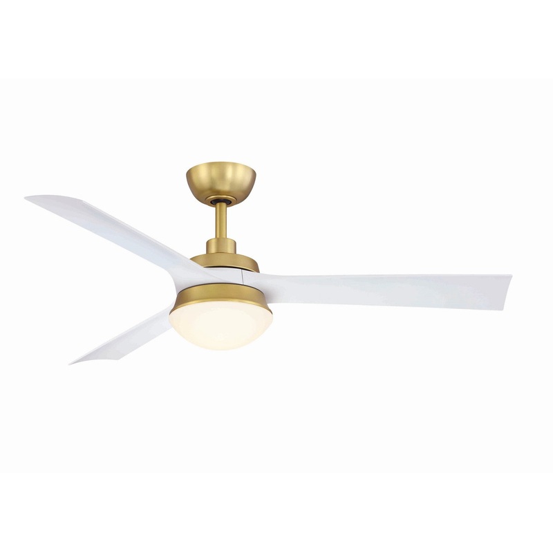 52″Ceiling Fan from the Barlow Collection in Brushed Satin Brass Finish by Fanimation