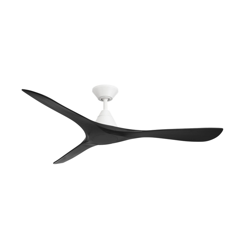 60″Ceiling Fan from the Carve Collection in Matte White/Matte Black Finish by Modern Forms Fans
