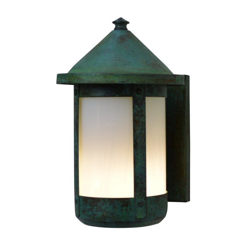 Arroyo BS-6RWO-VP Berkeley One Light Wall Mount Verdigris Patina