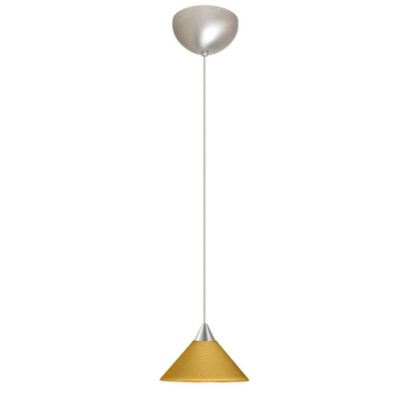 Besa 1XC-282490-SN Kona One Light Pendant Satin Nickel