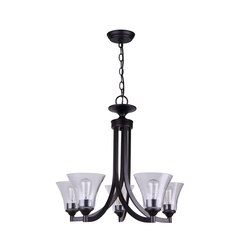 Canarm ICH587A05ORB-RG Canarm Five Light Chandelier Oil Rubbed Bronze