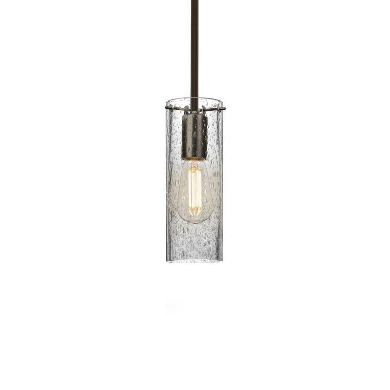 One Light Pendant from the Juni Collection in Bronze Finish by Besa