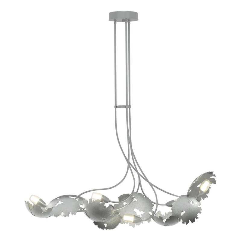 Pangea 6-Light Linear Pendant Vintage Platinum