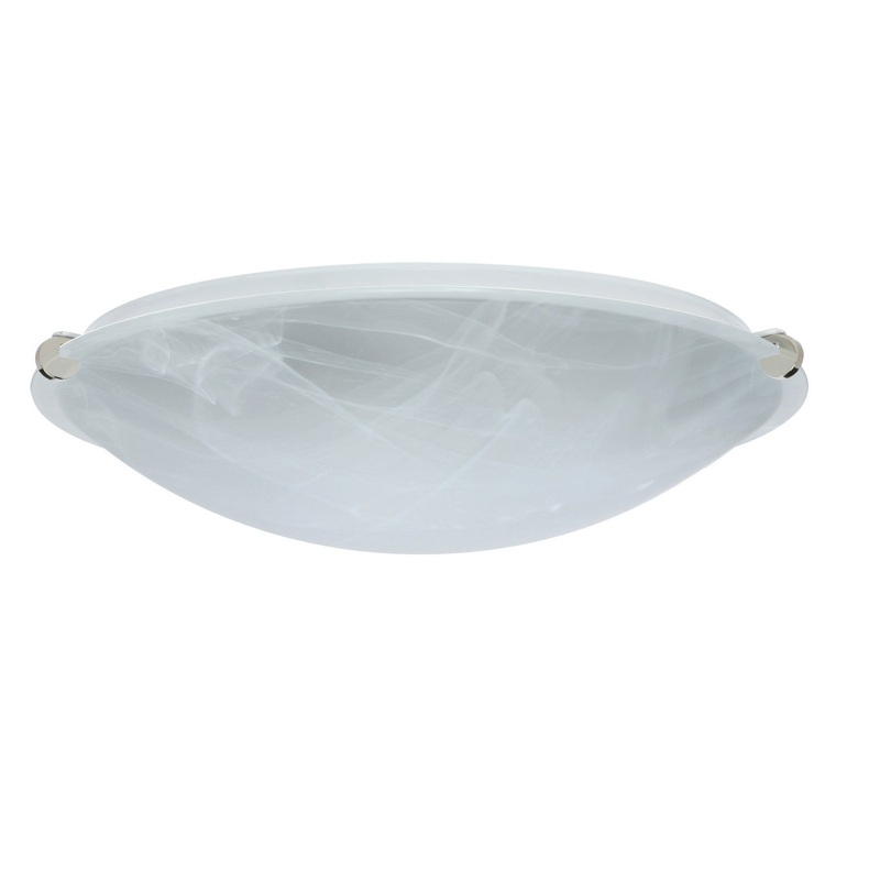 Two Light Ceiling Mount from the Trio Collection in Polished Nickel Finish by Besa