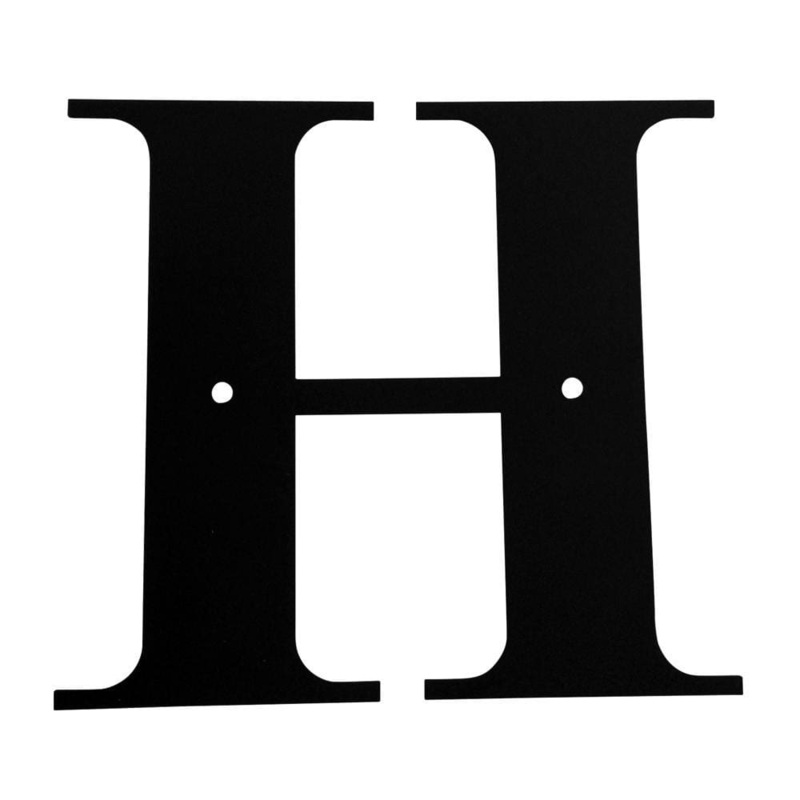 Village Wrought Iron LET-H-S Letter H Small