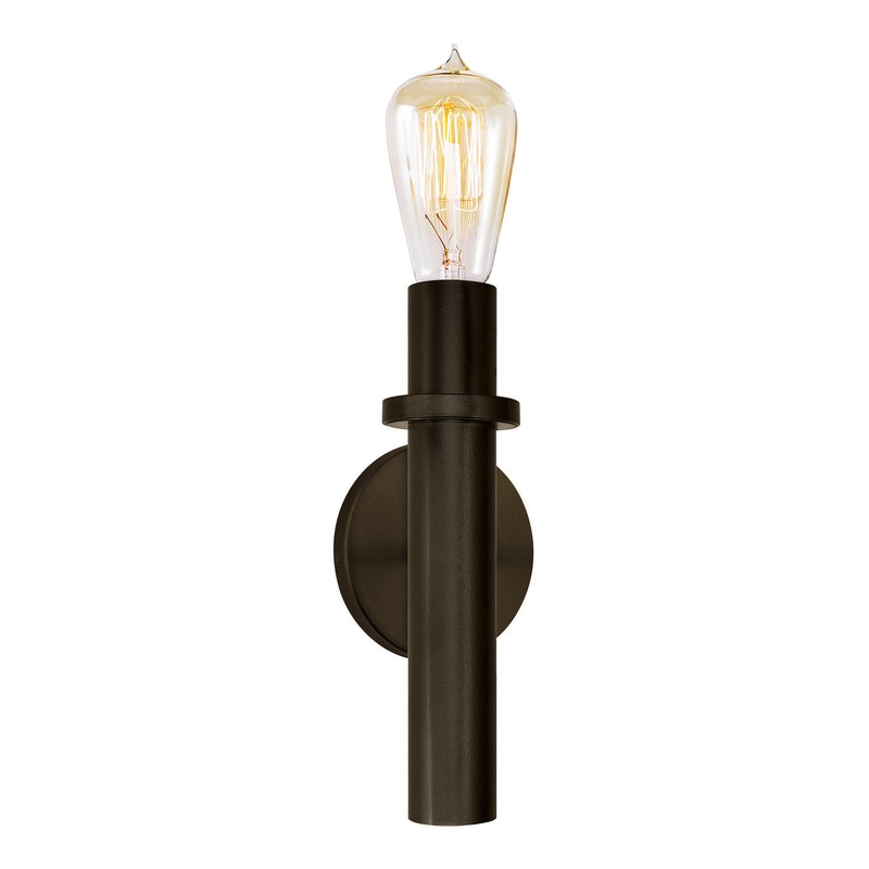 Wall Sconce from the Firenze Collection in Bronze Finish by Stone Lighting
