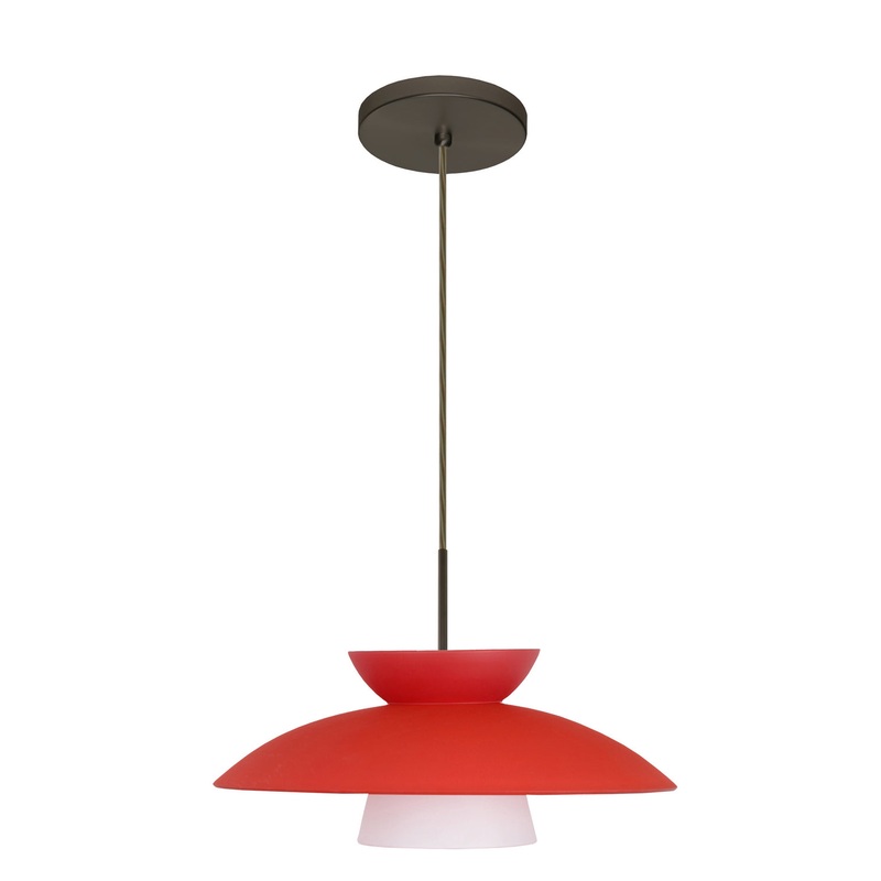 Besa 1JT-451331-LED-BR Trilo One Light Pendant Bronze