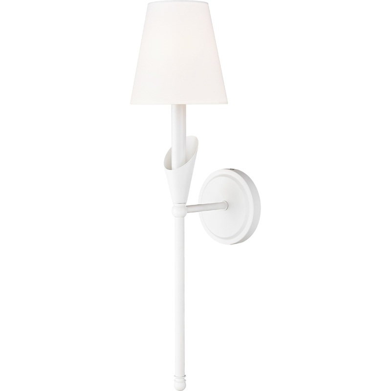 Claudelle 1-Light Wall Sconce Textured White
