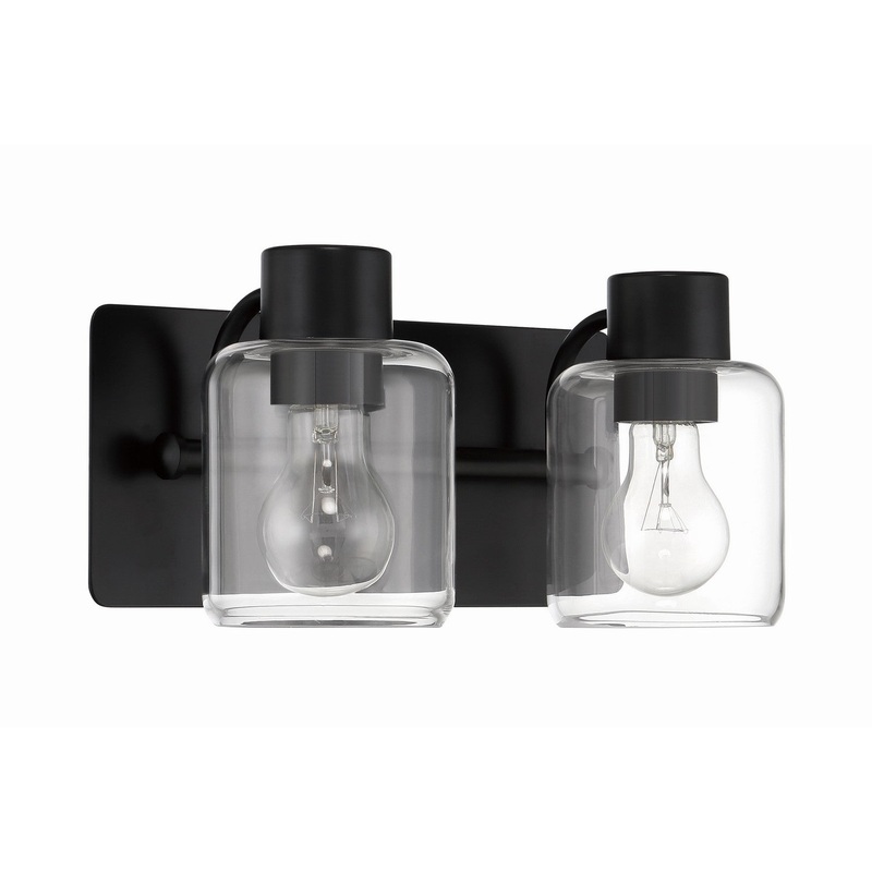 Craftmade 17712FB2 Rori Two Light Vanity Flat Black