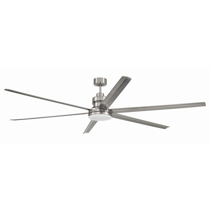 Craftmade MND80BNK6 Mondo 80 80″Ceiling Fan Brushed Polished Nickel