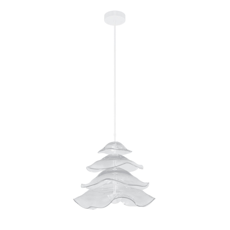 Embark 20″W Round Pendant White/Clear