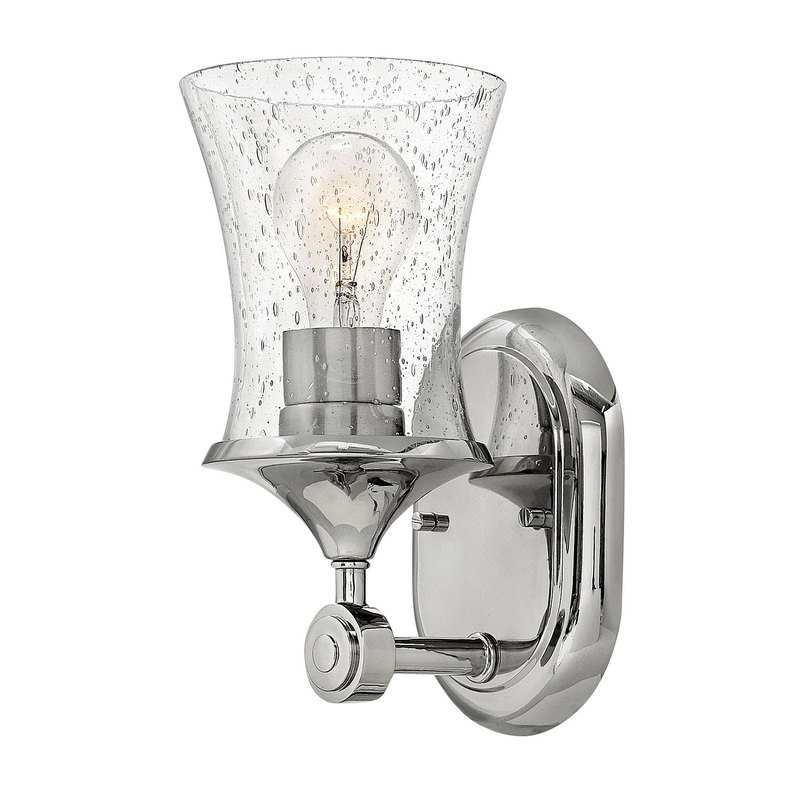 LED Bath Sconce from the Thistledown Collection in Polished Nickel Finish by Hinkley