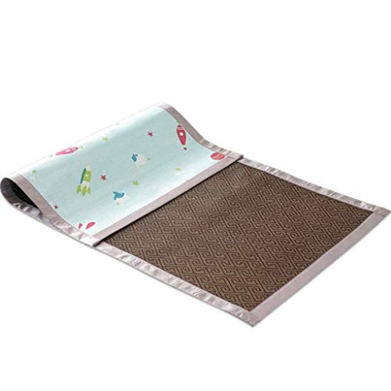 MBY Materassino in bamb, Bambino Bambini Doppia Faccia Stuoia Scuola Materna Pisolino Sedili in Rattan, pu Essere Personalizzato (Size : 70180cm)